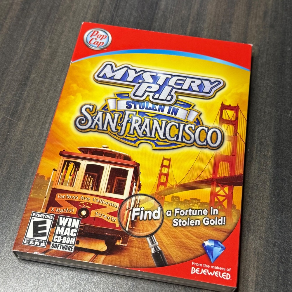 Mystery PI Stolen in San Francisco PC Mac CD-ROM PopCap Games